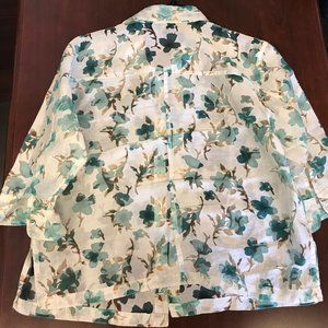 notations sheer flower top